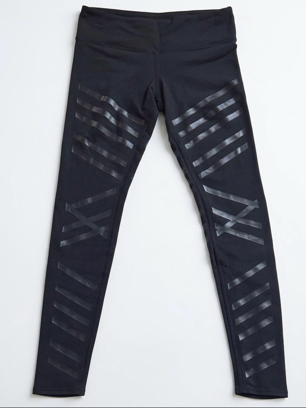 Alo Yoga | Airbrush Lineal Stripe Leggings Black Size M